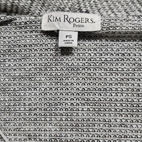 NWT Kim Rogers Open Front Lightweight Knit Cardigan Sweater Petite Small - Picture 7 of 8